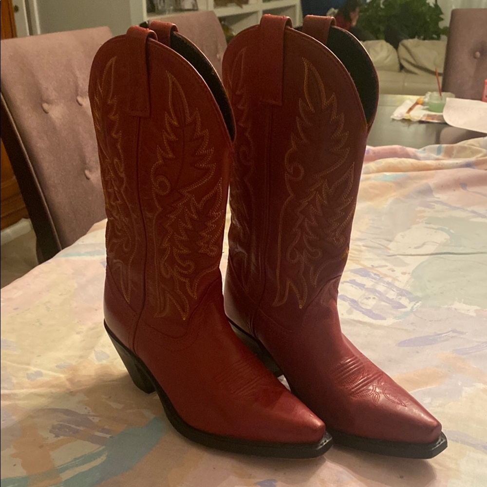 Red Western Cowboy Boots